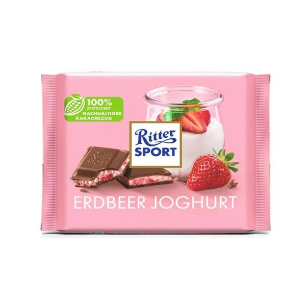 تابلت ماست و توت فرنگی ریتر اسپورت 100 گرم