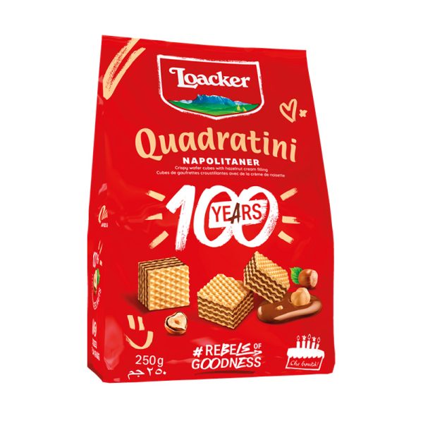 ویفر کوادراتینی فندق لواکر 125 گرم