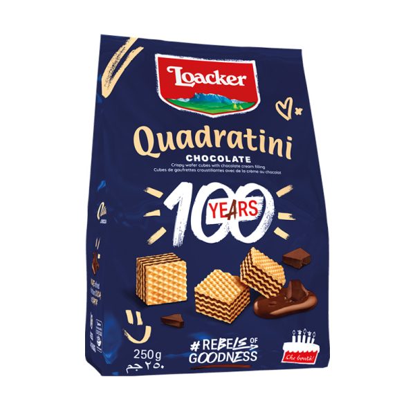 ویفر کوادراتینی شکلات شیری لواکر 125 گرم