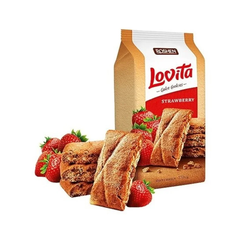 کیک کوکی لوویتا توت فرنگی روشن 168 گرم