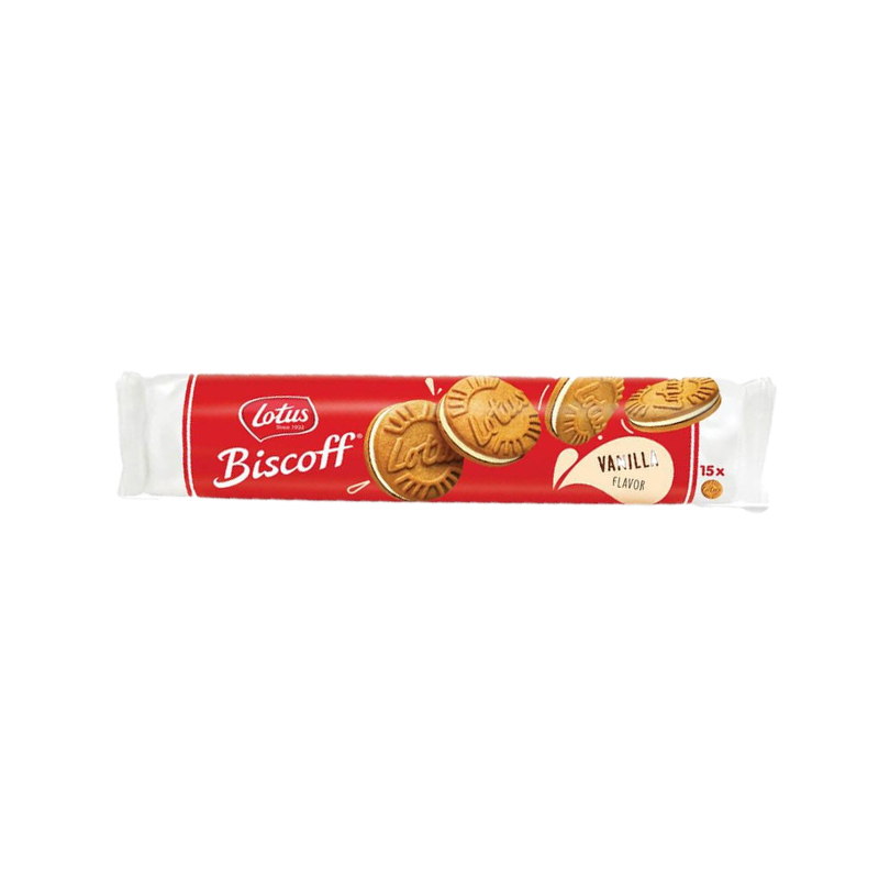 بیسکویت کرم دار وانیلی لوتوس 150 گرم
